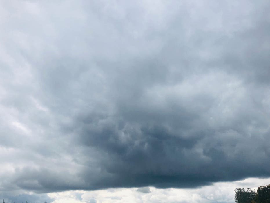 A gathering storm in North Jersey. See the video below.