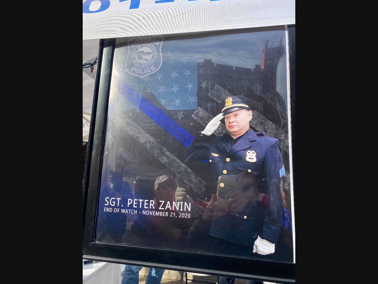 Sgt. Peter Zanin passed away last year. He was dedicated each year to the Hoboken toy drive.