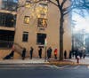 A line at a Hoboken urgent care on First Street wound around three blocks on Monday morning.