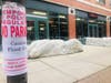 "Flood Zone" signs were posted in Hoboken this weekend.