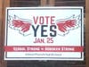 HOW WILL YOU VOTE? Signs encouraging Hoboken residents to vote "Yes" or "No" on Tuesday's school referendum have appeared in windows. Some are encouraging more discussion before and after the vote.