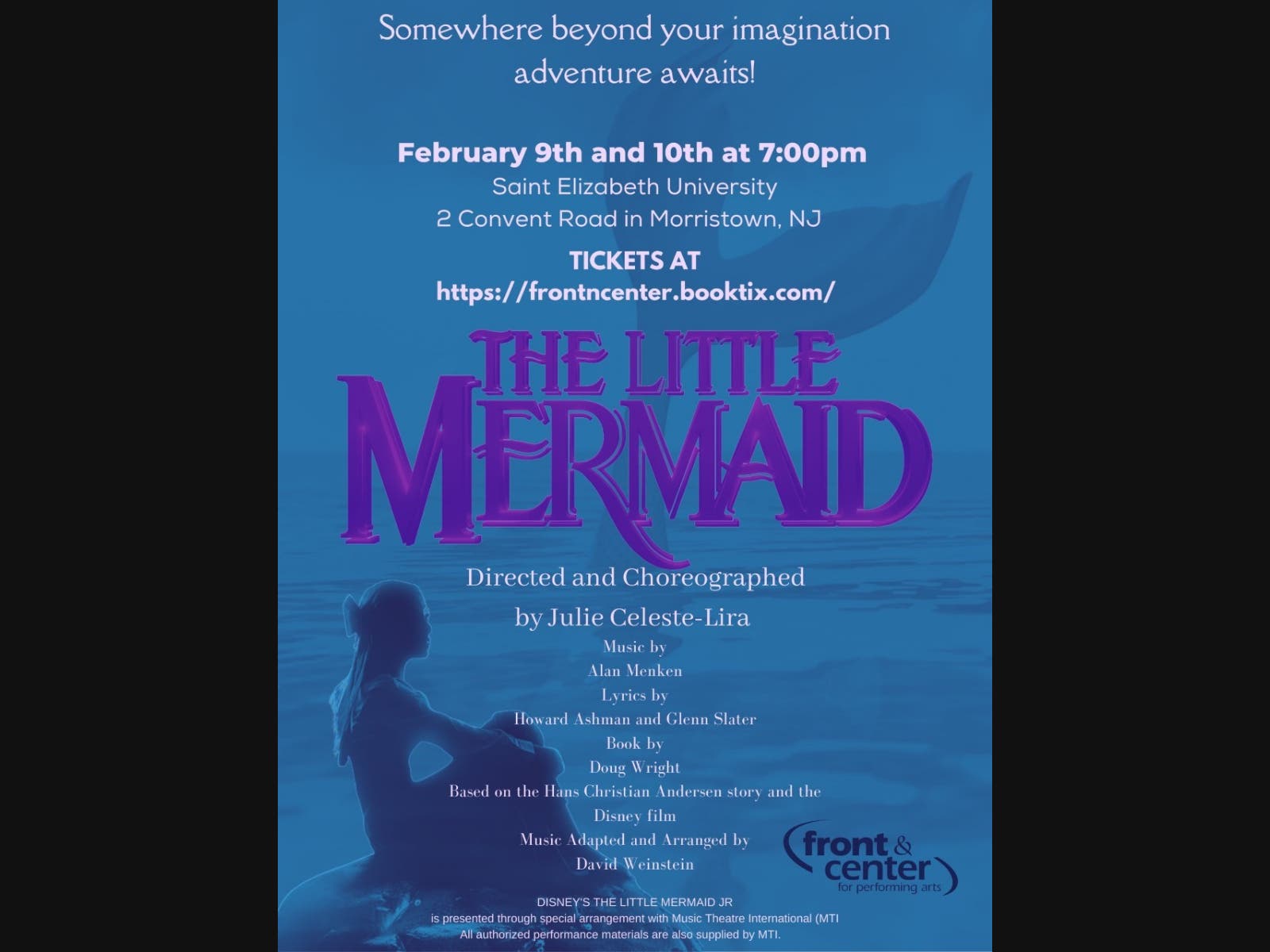 The cast of "The Little Mermaid" next month will include 37 students from local towns.