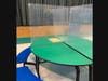 A photo of the Plexiglas dividers in a school cafeteria in the South Orange-Maplewood district. Parents have asked for the schools to remove all dividers in cafeterias. They will already be removed in classrooms, the district said.