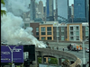 A car fire near the Lincoln Tunnel tied up rush hour traffic Wednesday afternoon.