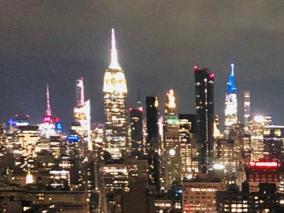 The New York City skyline is beautiful from all angles, but Ice-T was especially impressed recently with the view from Hudson County, NJ. (File photo)