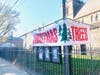 This lot sells fresh Christmas trees in Hoboken each year. They were setting up last week. Find out more below.