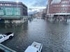  With flooding at the Hoboken Train Terminal, NJ Transit announced 30-minute transit delays and posted photos of the area. High tide occurred around 8 a.m. Friday morning.