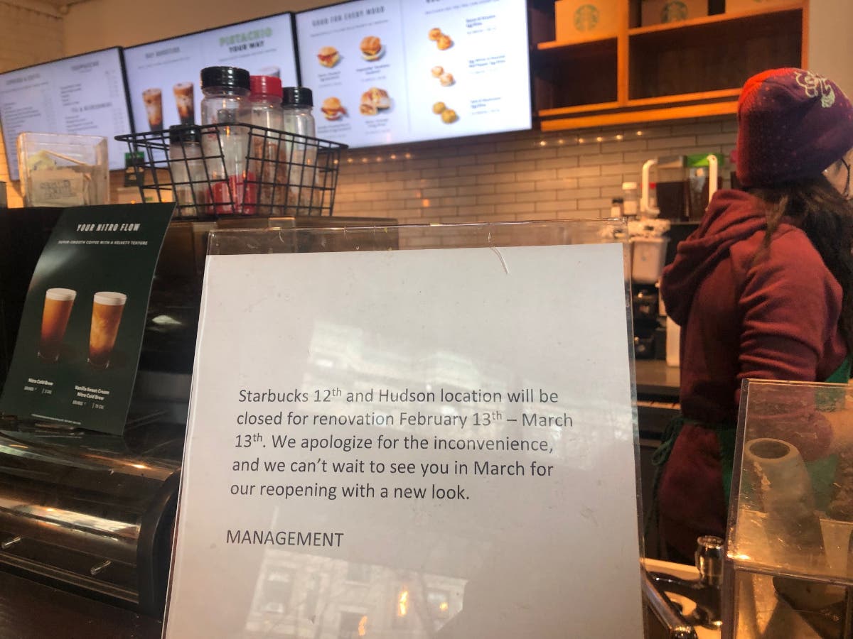 What will Artie Lange do? One of Hoboken's 3 Starbucks coffee shops said it will close in mid-February for renovations for a month.
