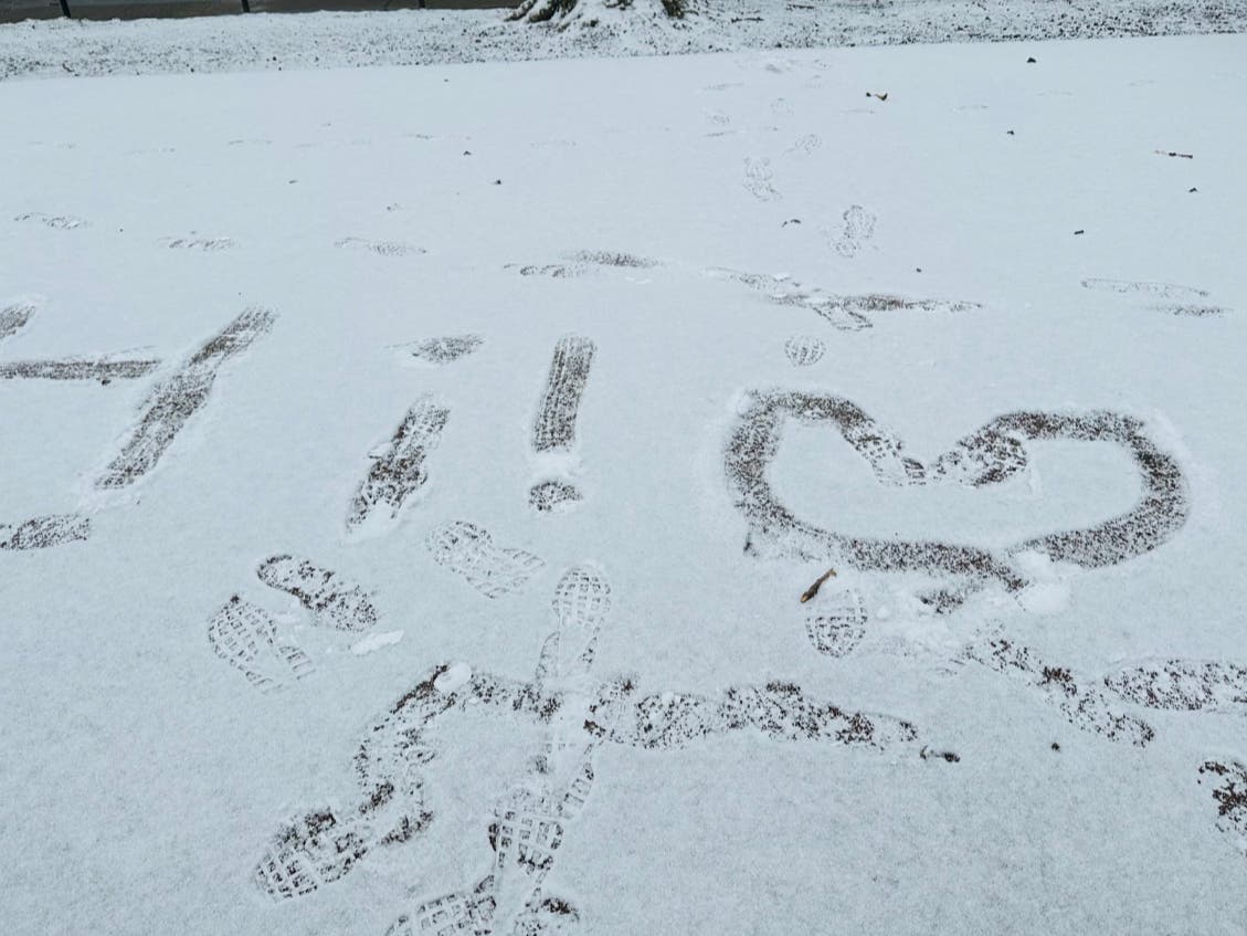Wednesday morning saw a bit of snowfall in the region. Pictured: A playground in a park in North Jersey, Feb. 1, 2023.
