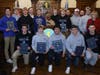 The boys' football team with Head Coach Todd Romano, Essex County Commissioners-At-Large Patricia Sebold and Romaine Graham, and District 4 Commissioner Leonard Luciano.