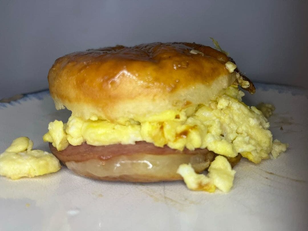 It's a donut! It's a sandwich! It's both a donut and a sandwich.