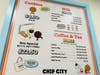 The menu for Chip City cookies in Hoboken.