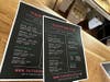 The menu for Tastebuds Tacos on Monday, April 17, 2023.