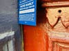 A door hanger in Hoboken tells of early voting this weekend.