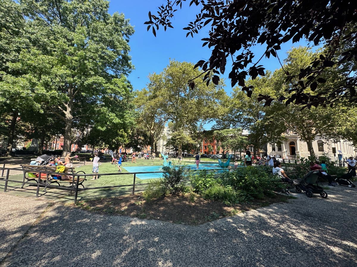 Local camps conduct some of their activities at Church Square Park.
