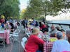 Hundreds of hungry Hobokenites turned out for the traditional Spaghetti Block Party Dinner on the city's waterfront. See more photos within the story.