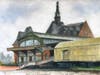 Ray Smith's painting "Jersey Central" will be featured at the 14C art show. See more of his work at RaymondSmithStudio.com