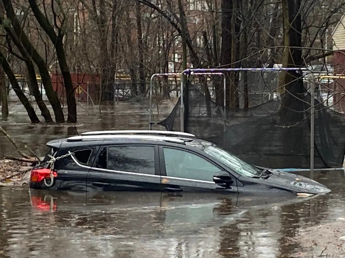 Several North Jersey towns experienced flooding on Monday. The above photo was taken in Ridgewood.