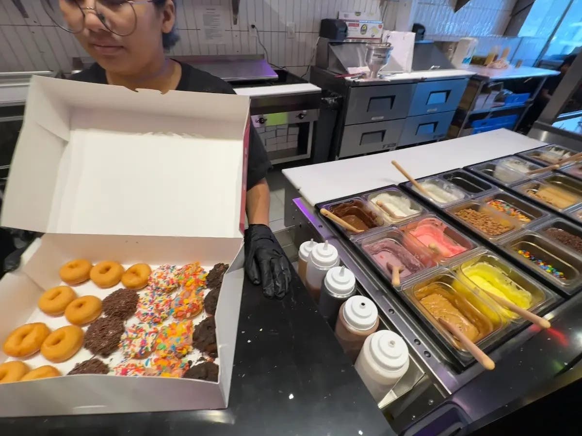 Where can you get burgers and make your own donuts in North Jersey? It's new!