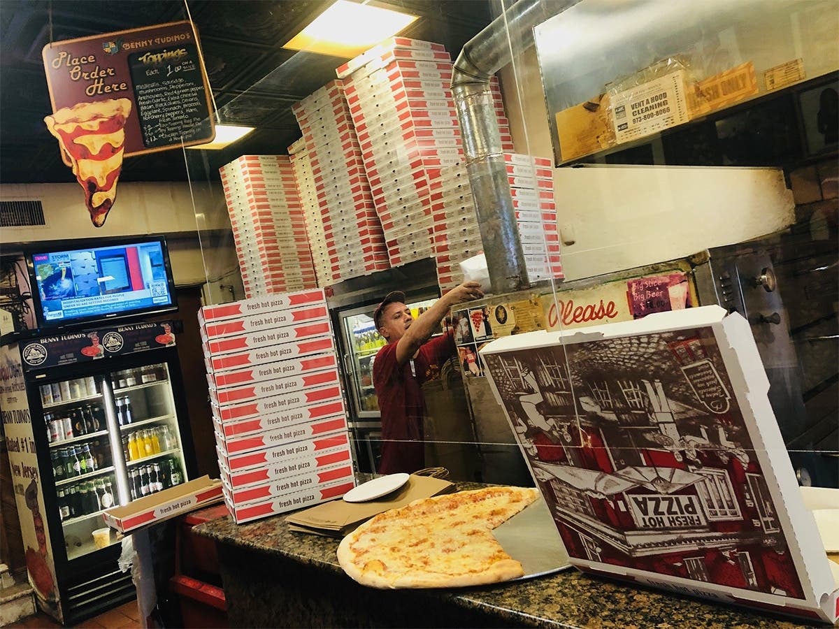 So big. Could you eat a whole Benny's pie?