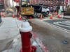 A block of Hoboken was closed at the start of rush hour as water crews conduct what the company said are "emergency repairs."