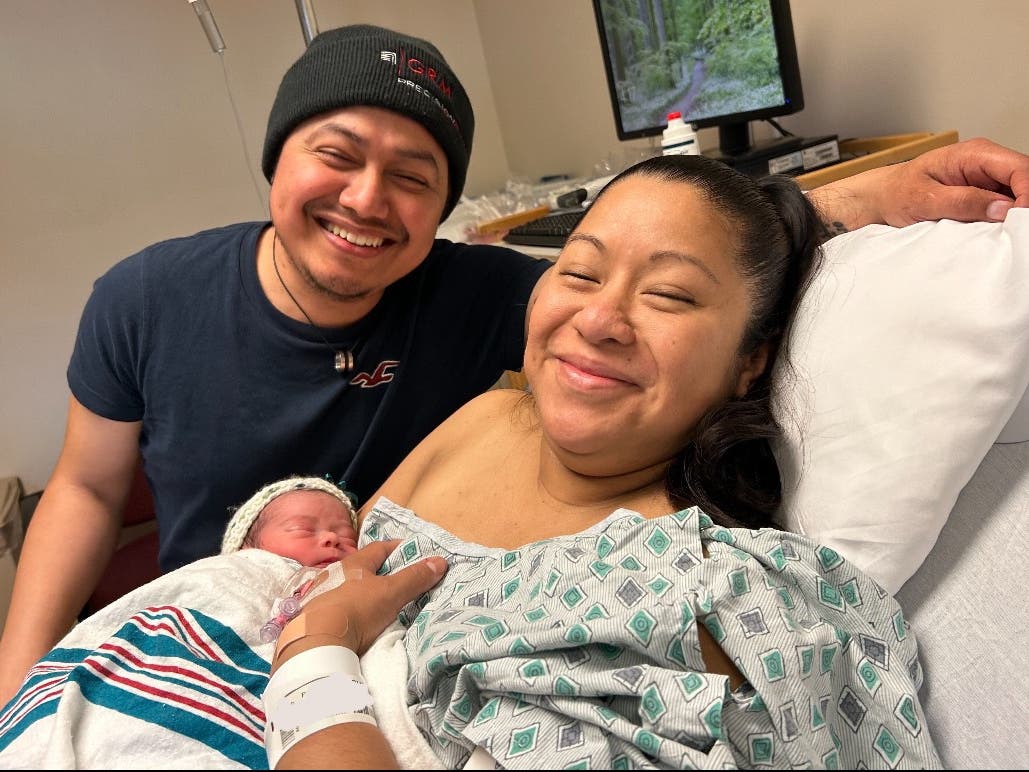 It'll be another four years before this little boy, born in Hoboken to Jersey City parents, can celebrate his birthday on his actual birthdate. How do his parents feel?