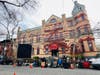 A new movie directed by Ed Burns called "Miller by Marriage" is shooting in Hoboken this week. On Tuesday, crews were at the former Columbia Club, built in 1891 for wealthy businessmen. It was converted to condos starting in 1989.