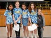 A girl whose brother has cancer, and 3 of her friends, raised $1,600 for pediatric cancer by selling bracelets they made.
