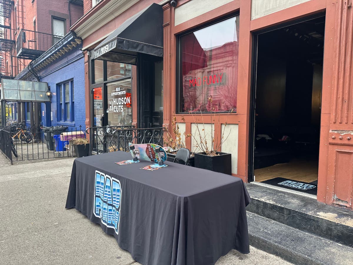 No smokin', just jokin'. A comedy club has replaced a CBD shop in Hoboken.