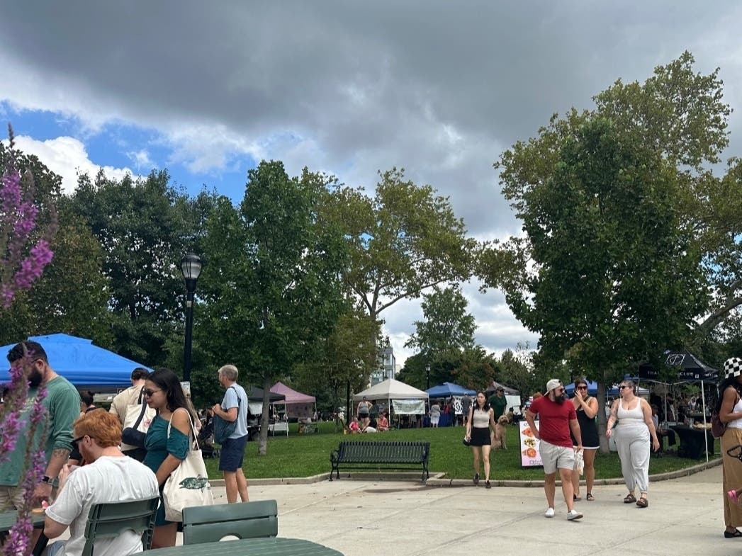 Farmers' market, Jersey City, Sunday.