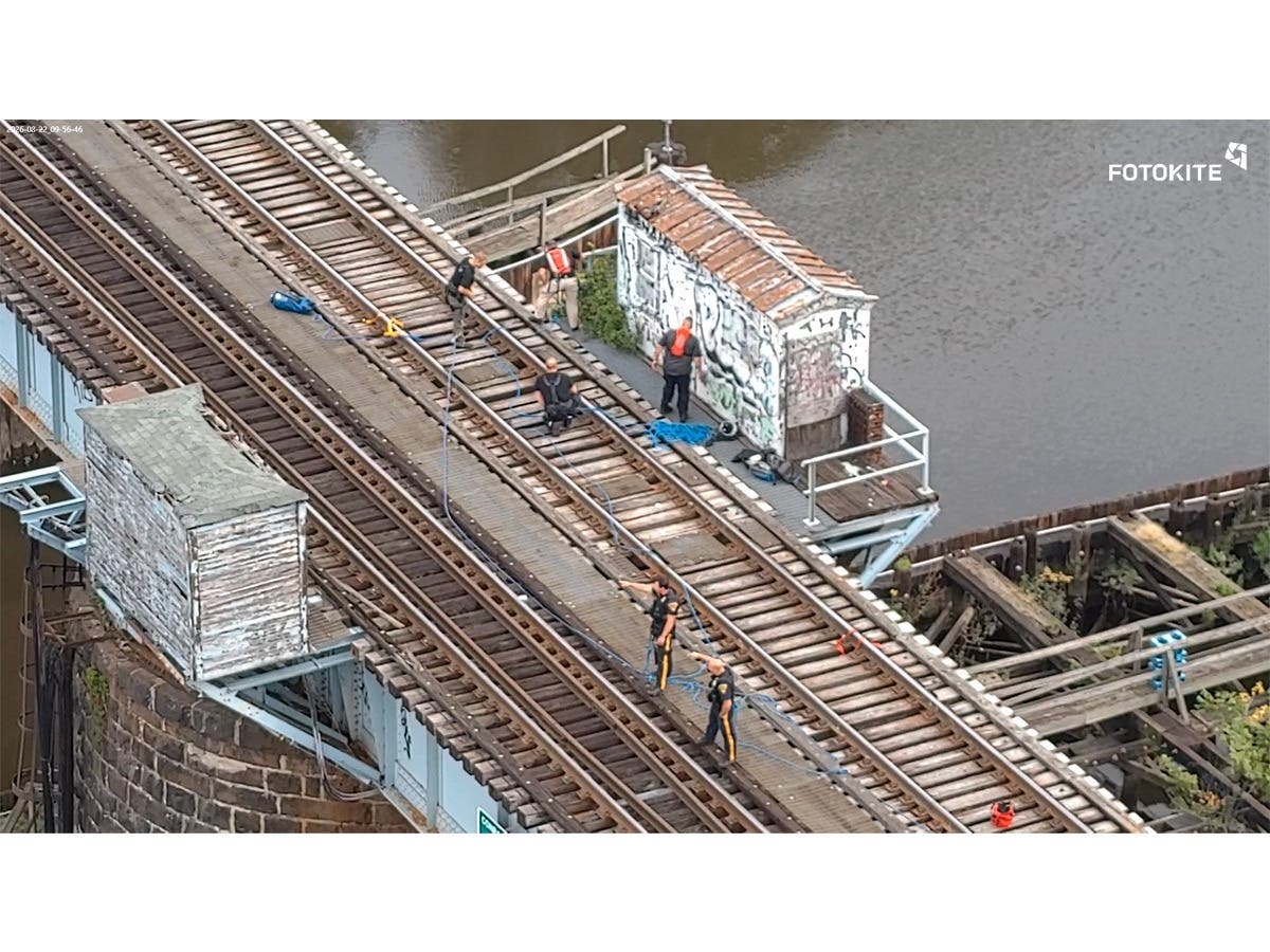Police negotiated for three hours with a man in crisis, they said. Trains were stopped during that time.