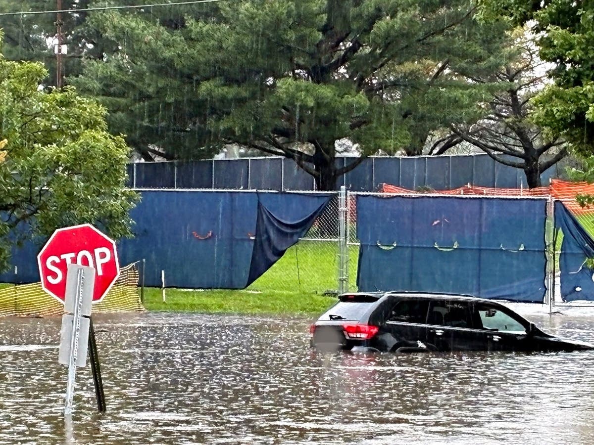 SUNDAY, FLOODY SUNDAY: Nearly 5 inches of rain fell on Bergen County.