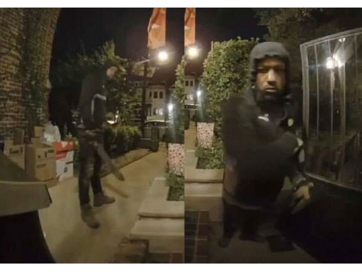 Police asked residents to keep an eye out for a person knocking on doors.