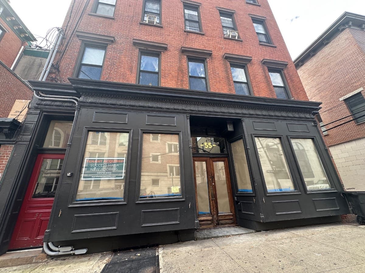 The storefront on First Street.