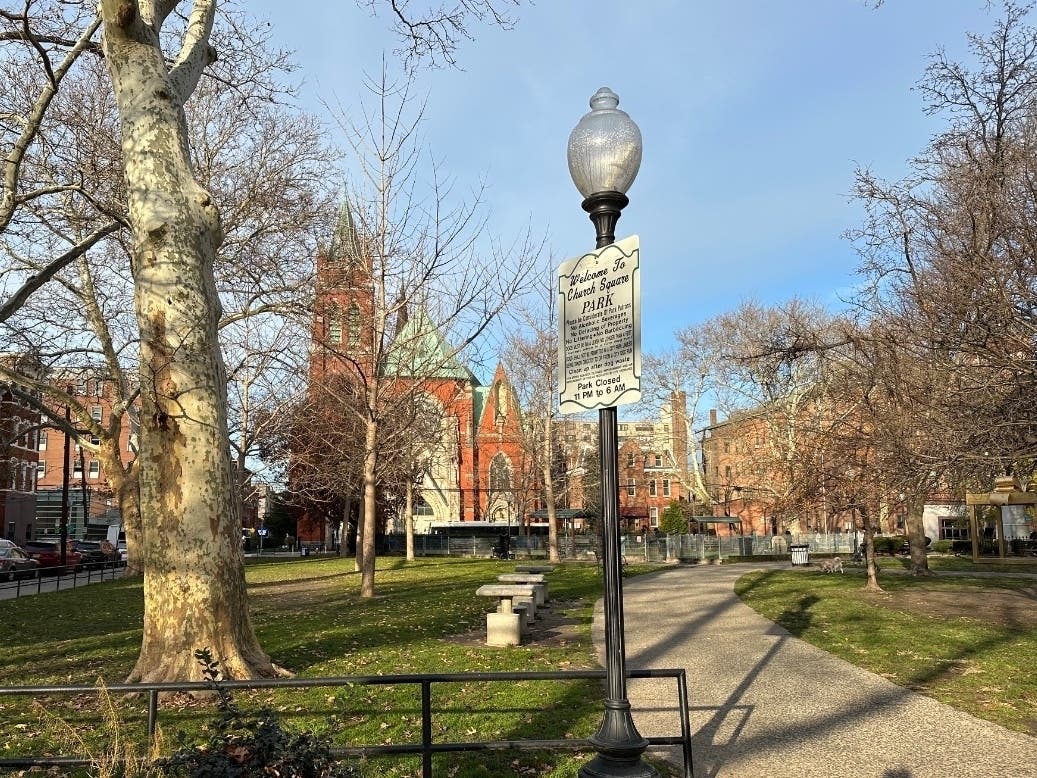 Sunday's incident occurred just north of Church Square Park in central Hoboken.