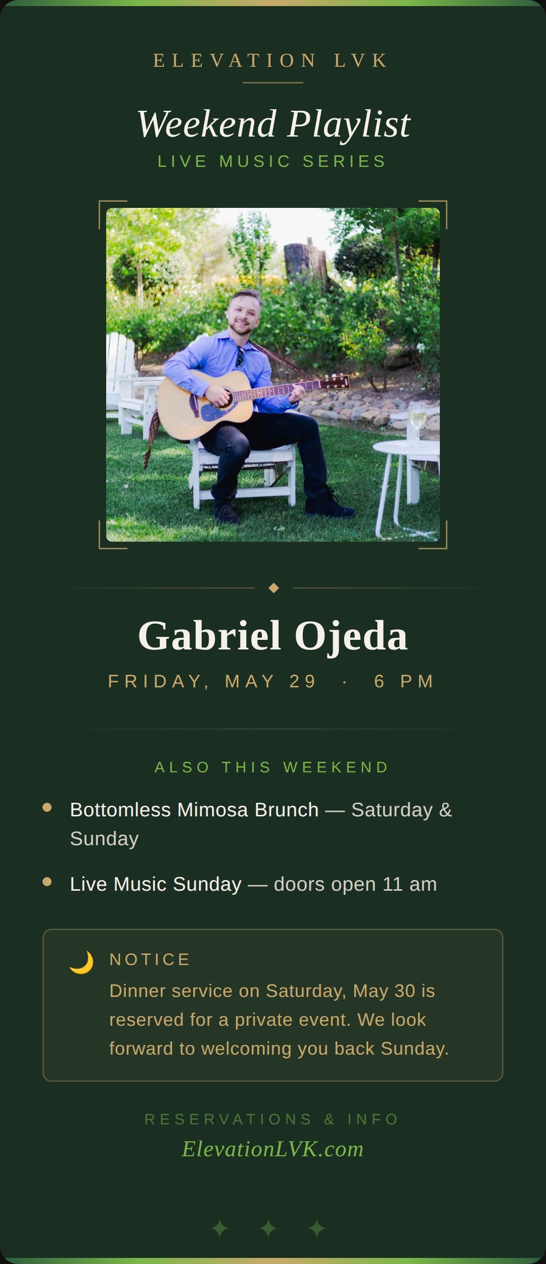Live Music On The Patio at the Airport