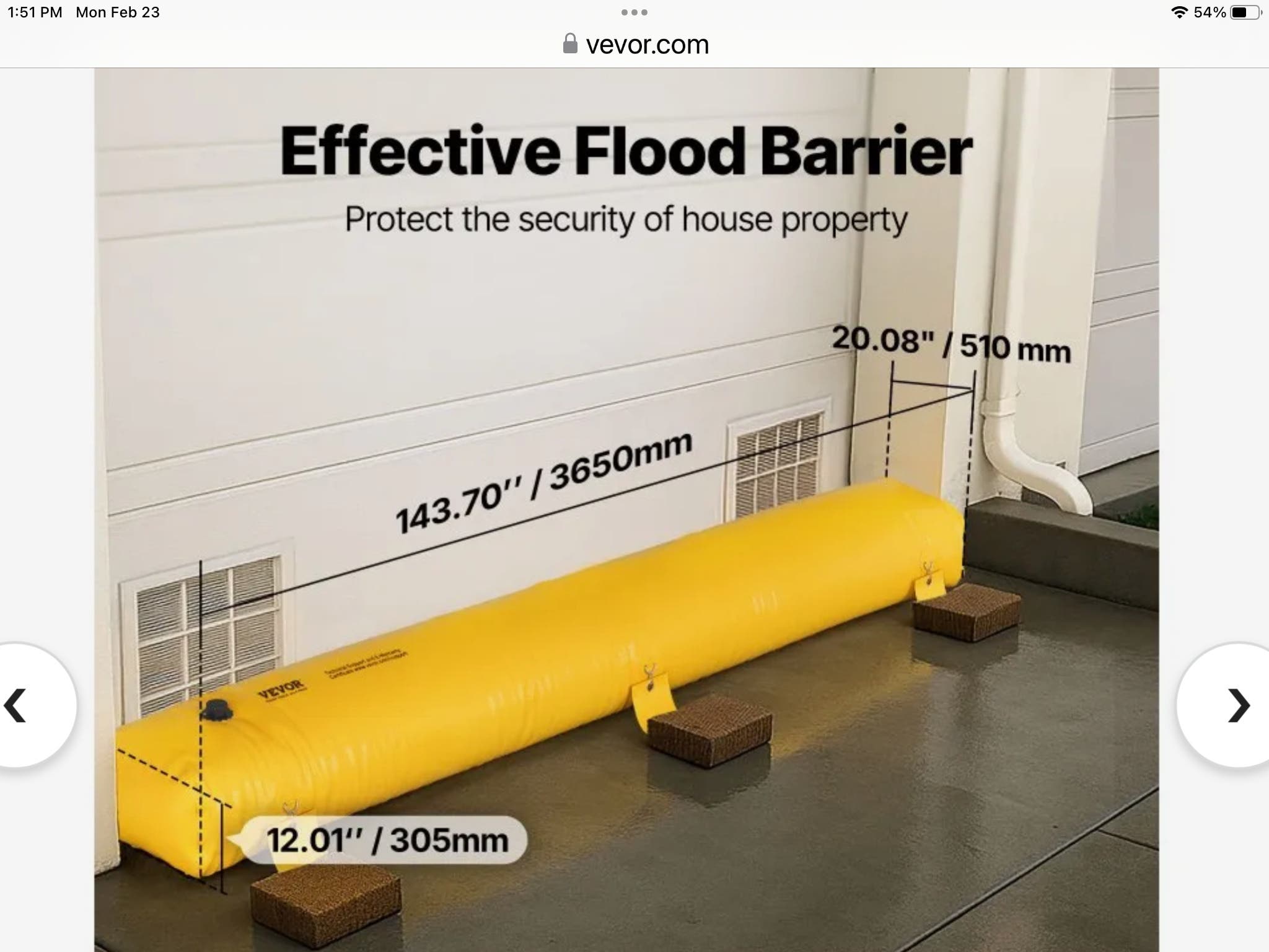 Flood Barrier Tubes