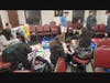 Hewlett High School students pack a shipment for Israel