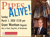 Grant Wareham is the featured artist in the third of six free monthly half-hour concerts, presented by Music at the Red Door at St. John’s Episcopal Church in West Hartford.