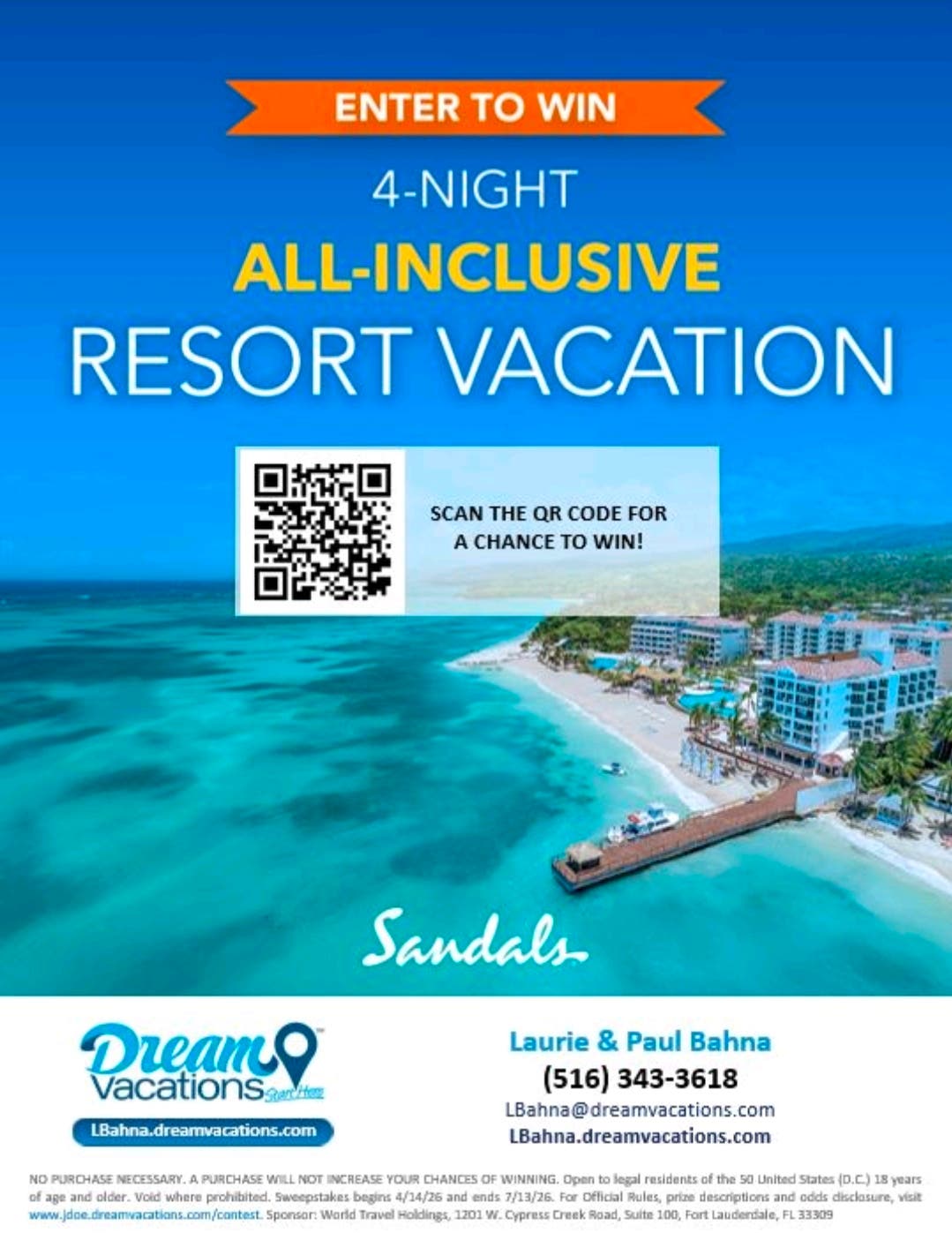 Win a Sandals getaway for two 🌴