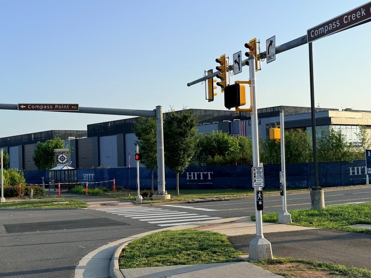 A view of a data center in Loudoun County.