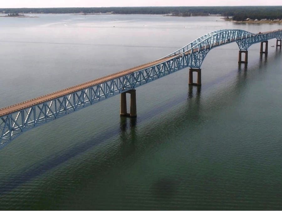 The Robert O. Norris Bridge is located over the Rappahannock River. 