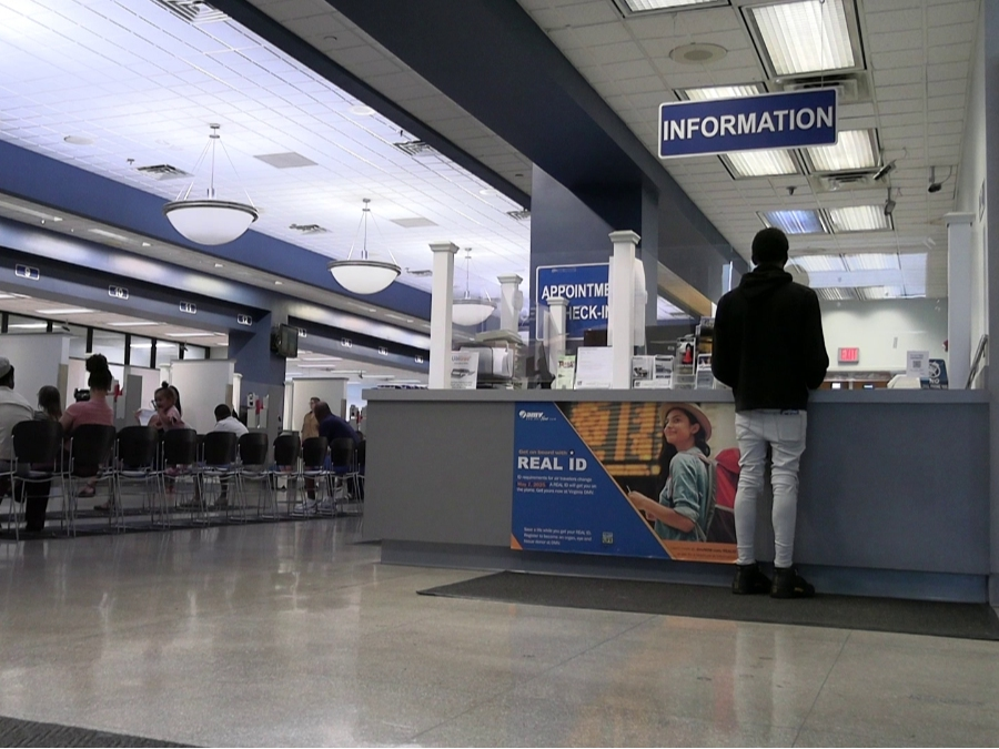 The customer service center at the Virginia Department of Motor Vehicles Headquarters in Richmond.