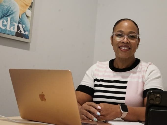 Dr. Tiffanni Forbes, an internal medicine physician and certified cannabis doctor based in Fayetteville, sits for an interview in Newnan, Ga. on June 25, 2026.