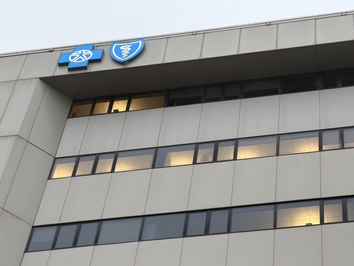 Blue Cross and Blue Shield of Michigan building in Lansing on March 12, 2026.