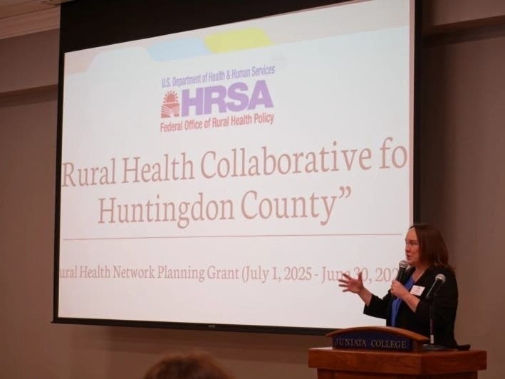 Sarah Worley, a professor at Juniata College and one of the planning directors for Huntingdon County’s Rural Health Collaborative, shared more about the project at a recent rural health summit on campus. 