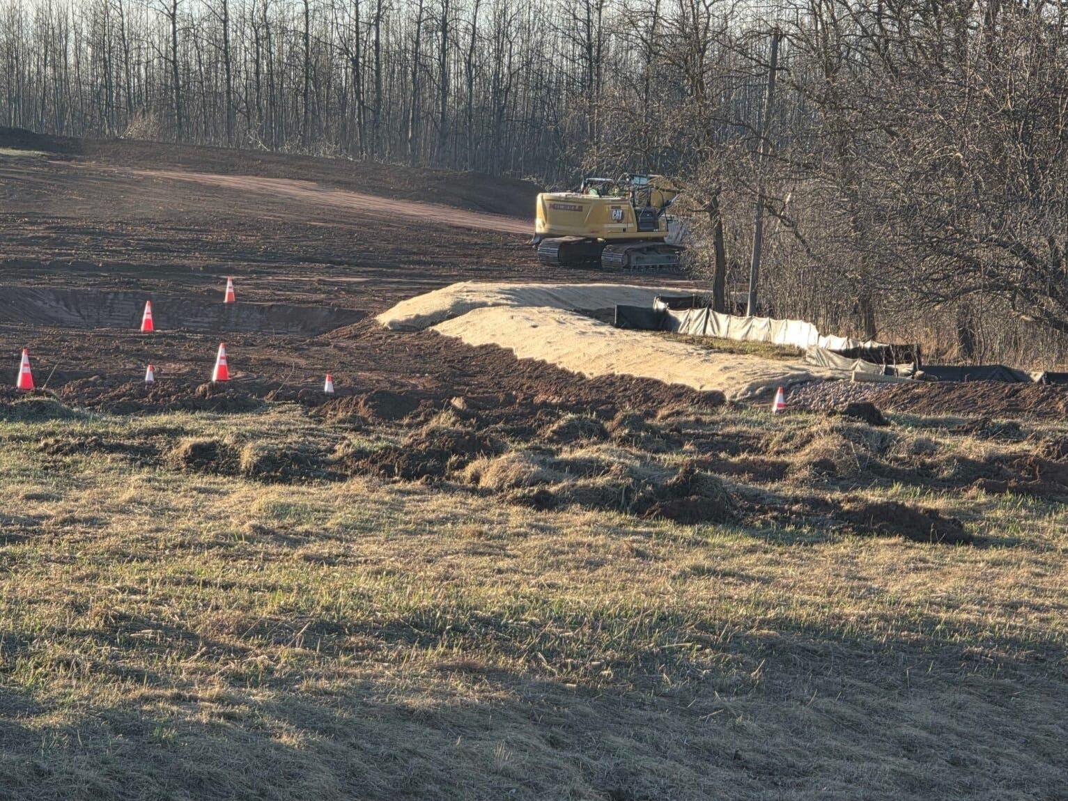 Enbridge Line 5 reroute work north of Mellen, Wisconsin 