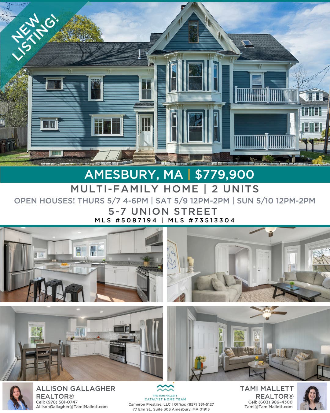 5-7 Union St Amesbury, MA $779,900