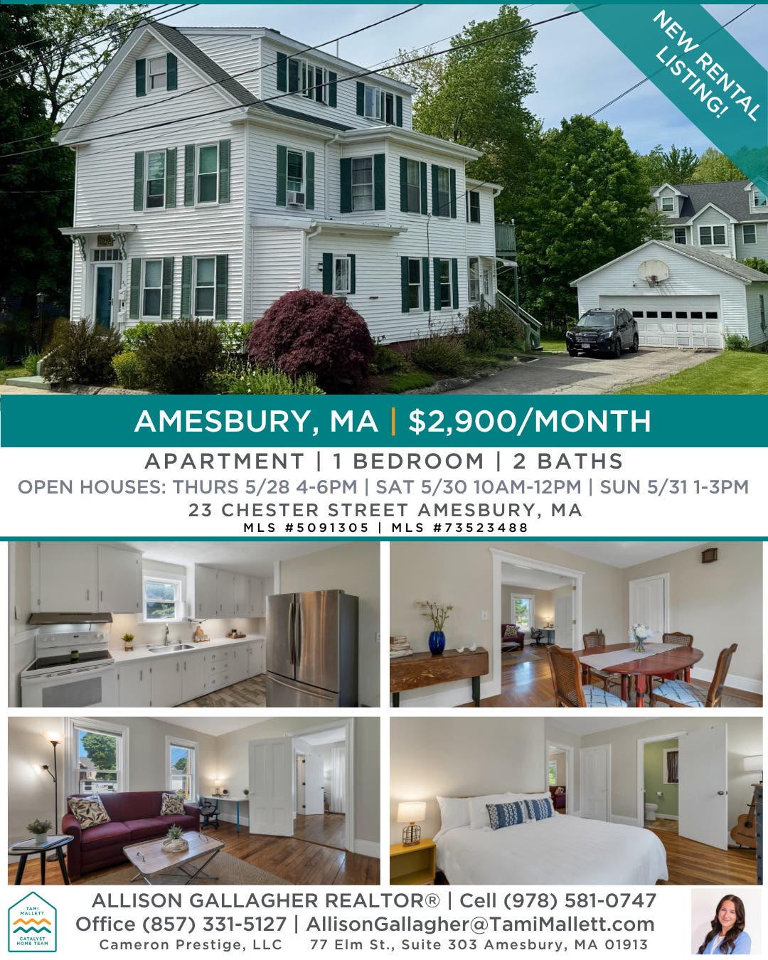 23 Chester St - For Rent $2,900/month