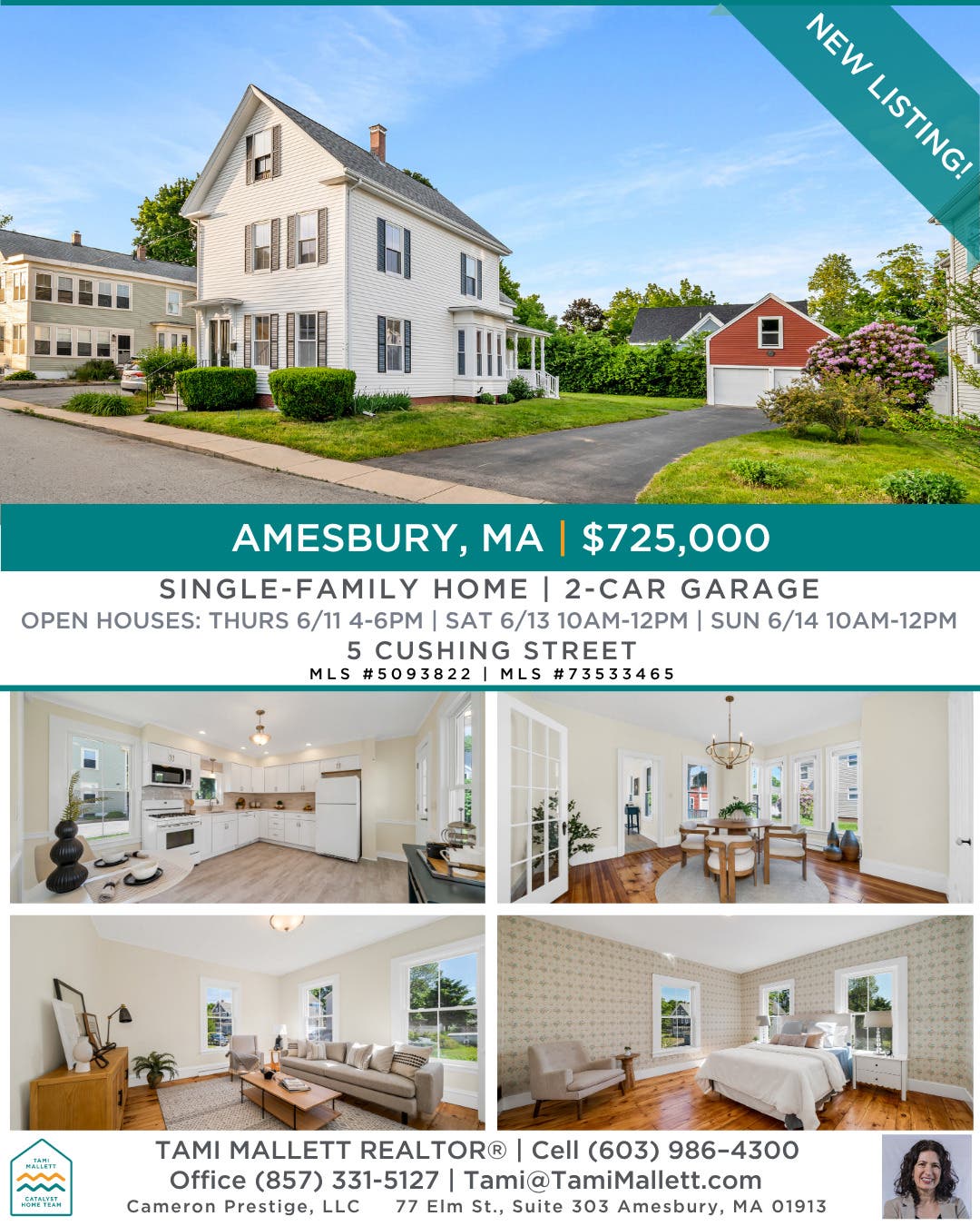 NEW LISTING - 5 Cushing Street Amesbury, MA